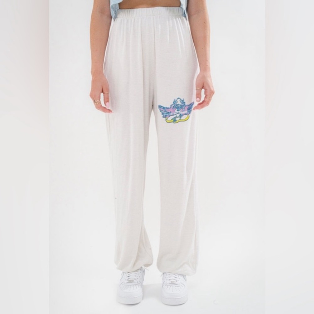 BOYS LIE CREAM PUFF TERRY SWEATPANTS xs